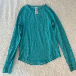 IVIVVA blue heathered long sleeve soft 8 girls